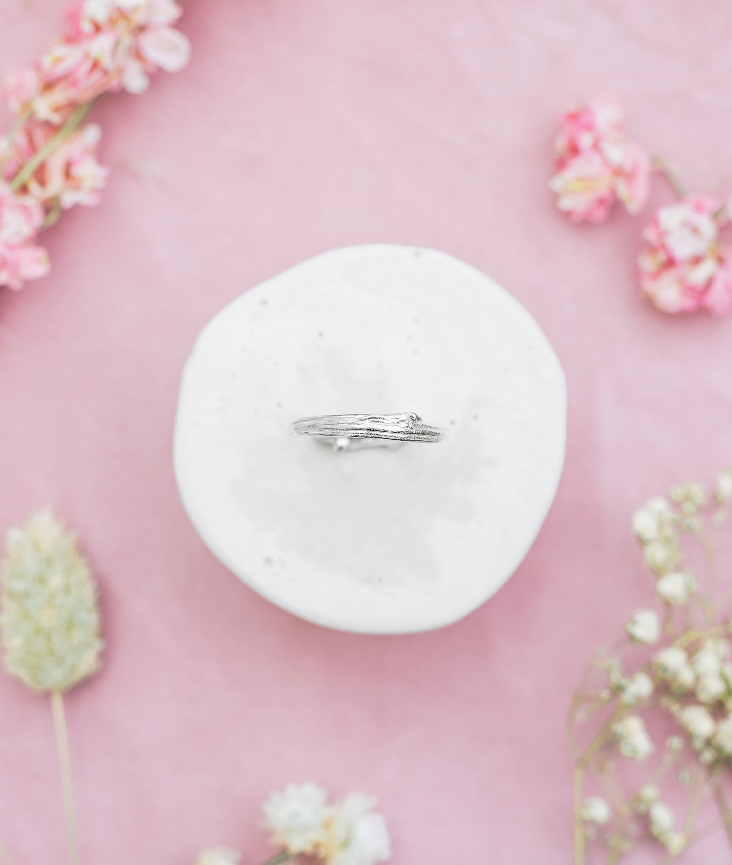 Silver oak ring - Bethan Jarvis Fingerprint Jewellery