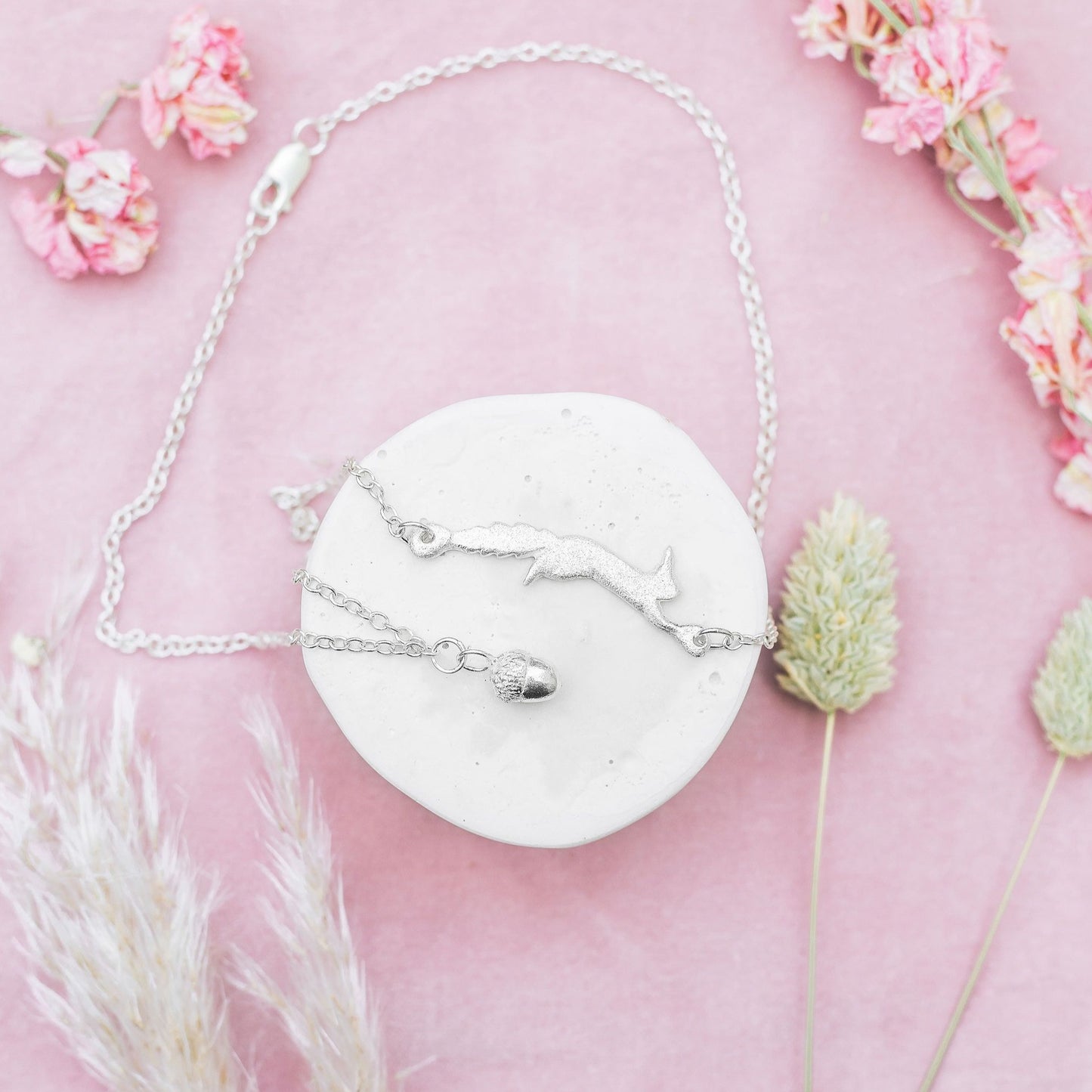 Squirrel and acorn necklace - Bethan Jarvis Fingerprint Jewellery