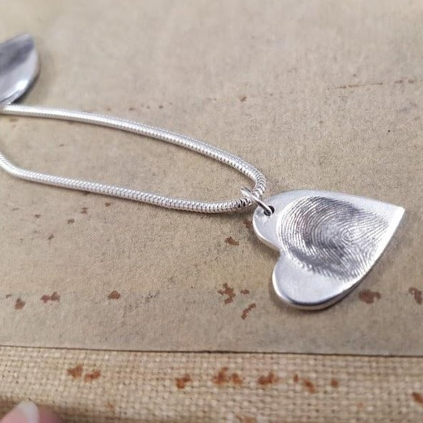 Medium Charm Necklace - Bethan Jarvis Fingerprint Jewellery