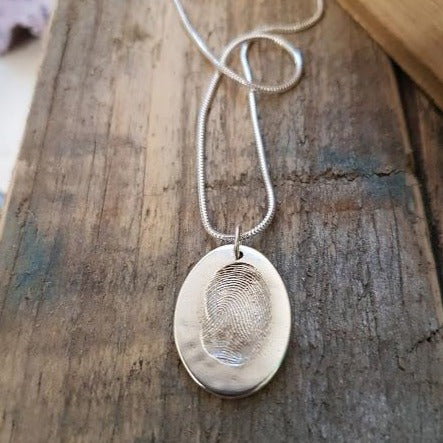 Medium Charm Necklace - Bethan Jarvis Fingerprint Jewellery
