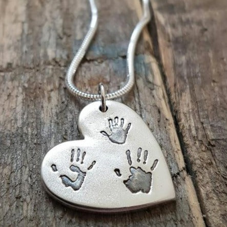 Large Charm - 3 prints - Bethan Jarvis Fingerprint Jewellery