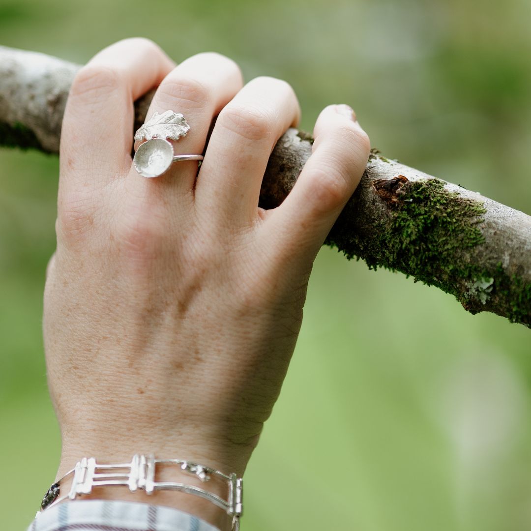 Oak leaf and acorn ring