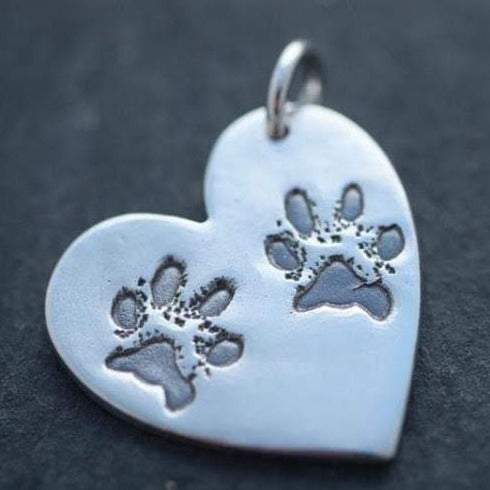 Large Charm With Two Prints - Bethan Jarvis Fingerprint Jewellery
