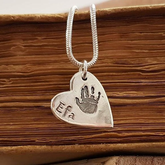 Medium Charm Necklace - Bethan Jarvis Fingerprint Jewellery