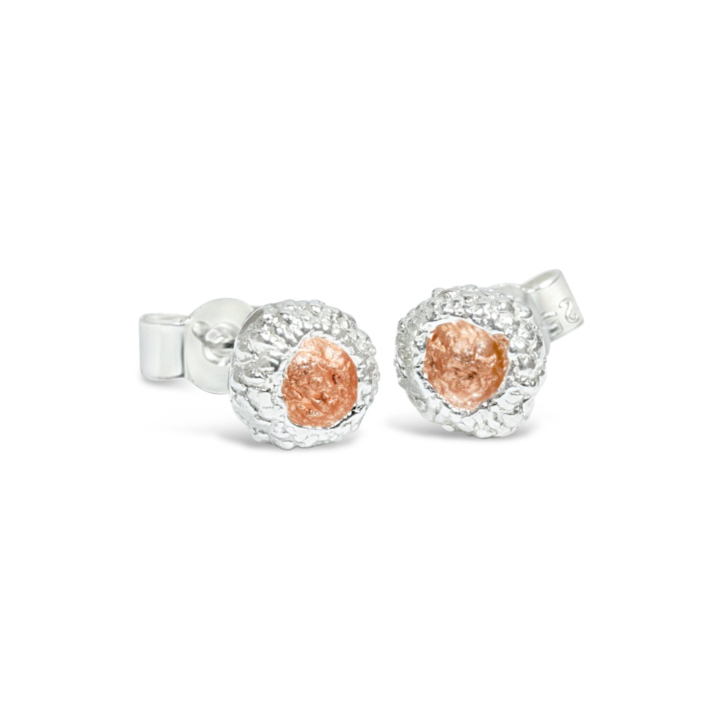 Acorn cup studs (mini) - Bethan Jarvis Fingerprint Jewellery