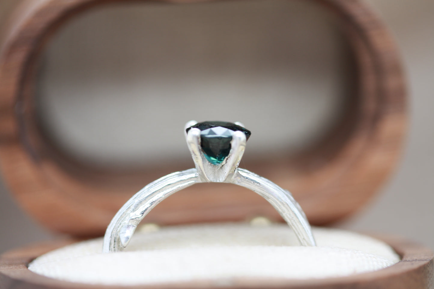 Oak twig ring - Alternative Engagement ring