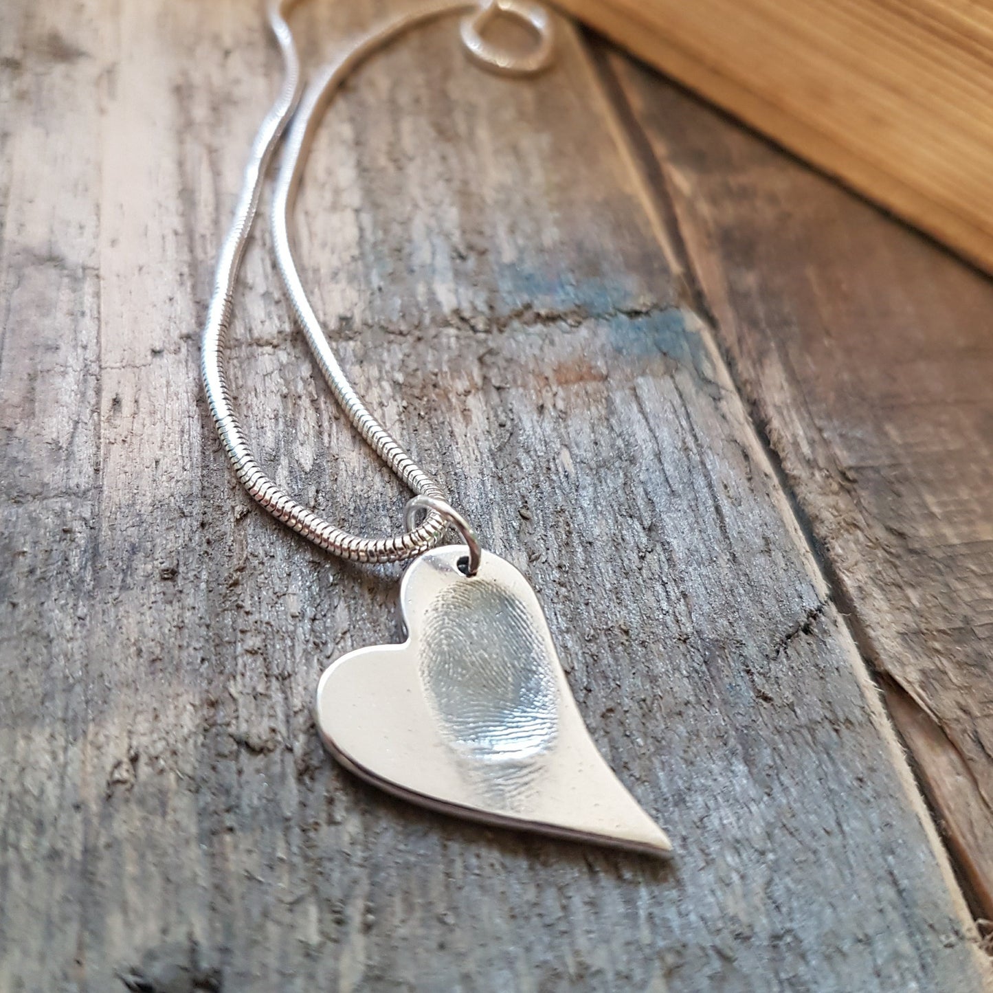 Medium Charm Necklace - Bethan Jarvis Fingerprint Jewellery