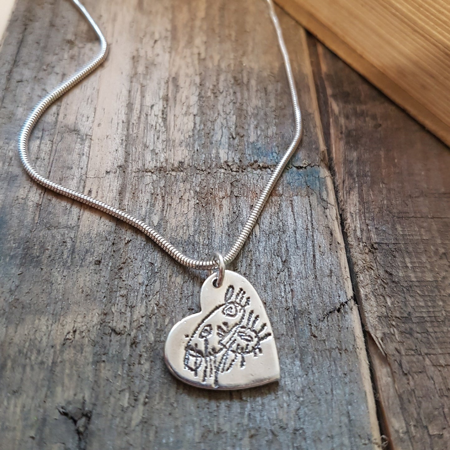 Medium Charm Necklace - Bethan Jarvis Fingerprint Jewellery