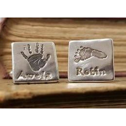 Cufflinks - 2 images - Bethan Jarvis Fingerprint Jewellery