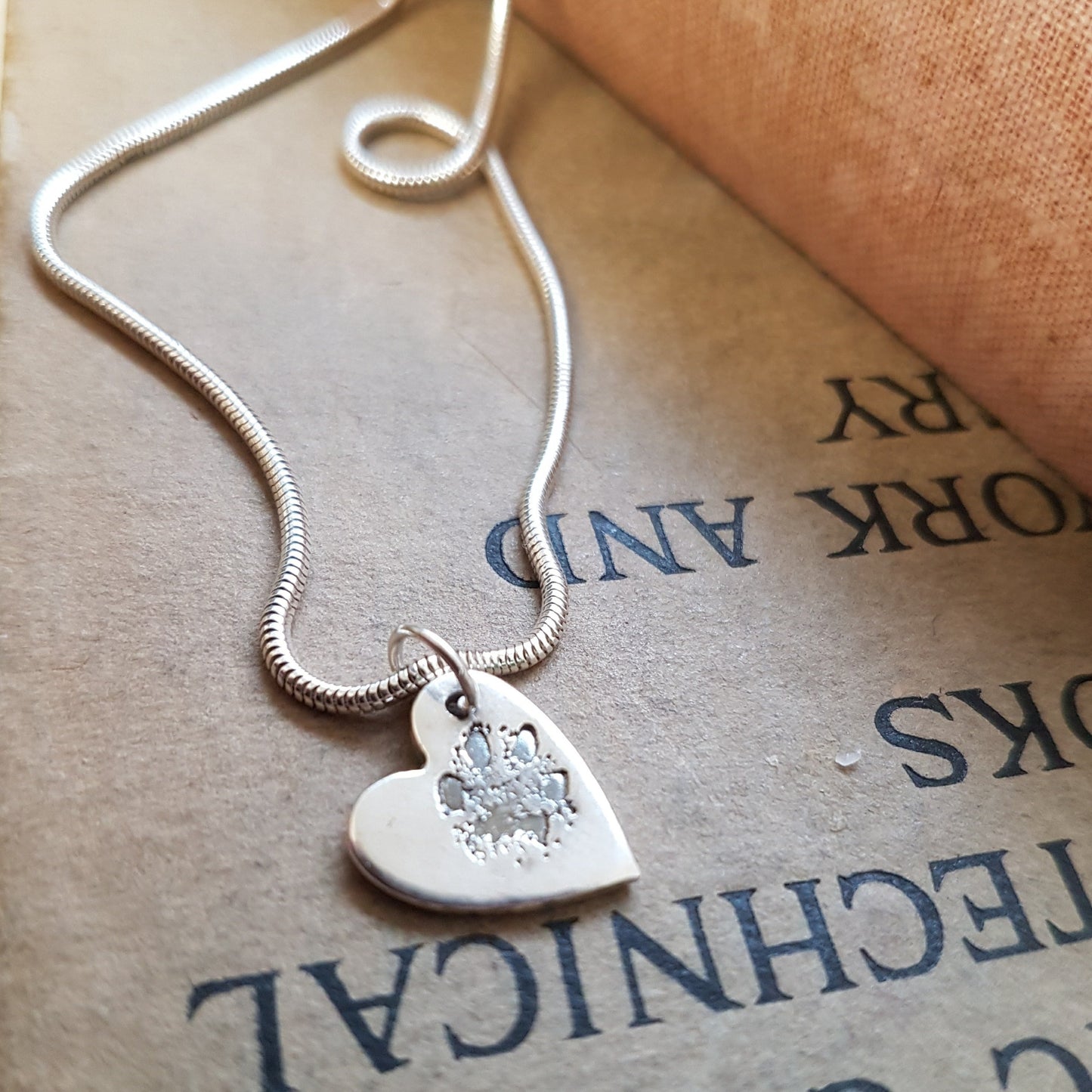 Paw print Necklace - Bethan Jarvis Fingerprint Jewellery