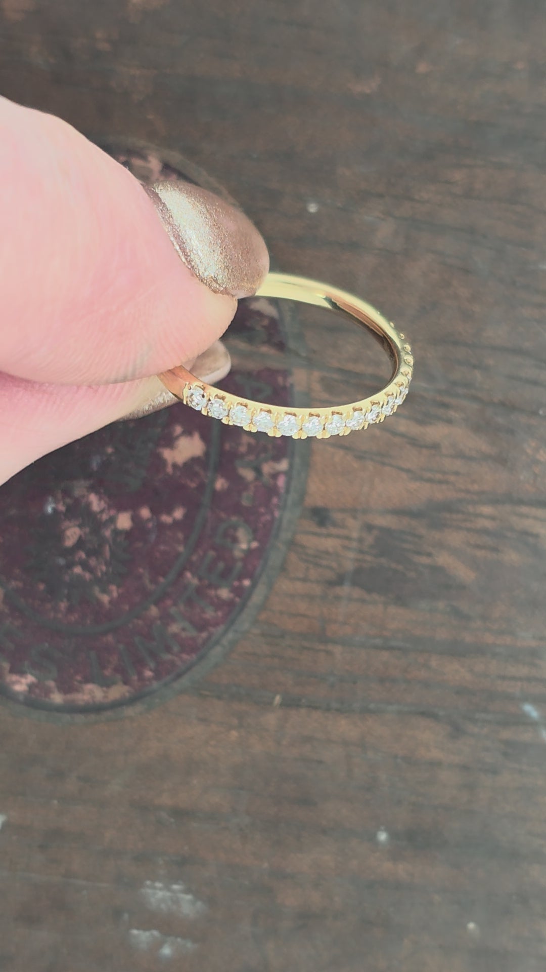 Load and play video in Gallery viewer, 18ct Yellow Gold Diamond Eternity Ring 0.33ct
