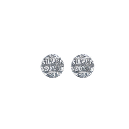 Load image into Gallery viewer, Country Girl small silver studs
