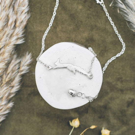 Squirrel and acorn necklace - Bethan Jarvis Fingerprint Jewellery