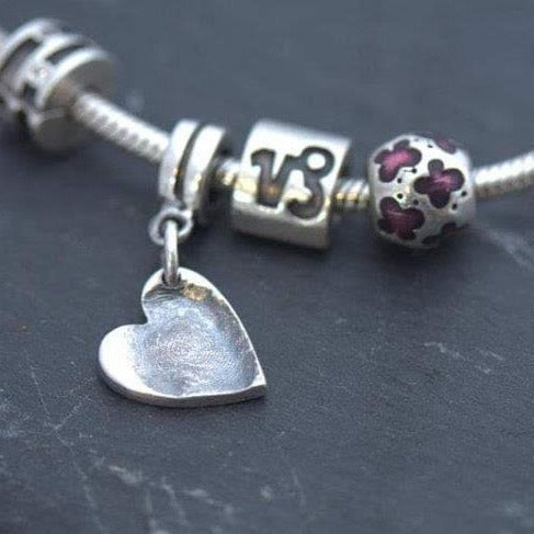 Load image into Gallery viewer, Pandora Style Charm - Bethan Jarvis Fingerprint Jewellery

