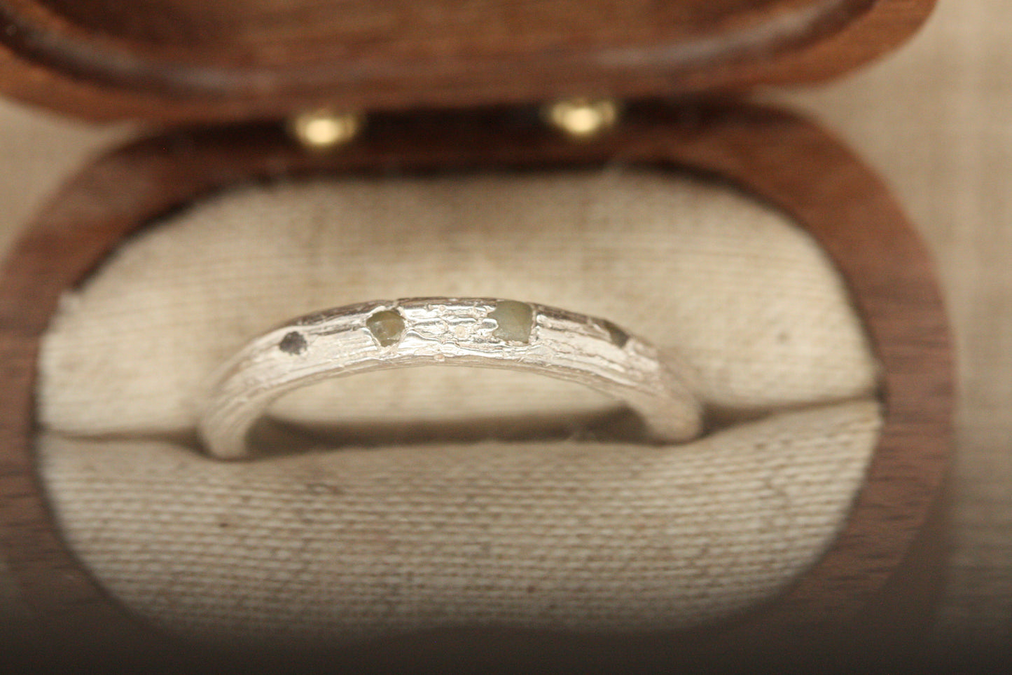 Bespoke Twig Ring with diamonds