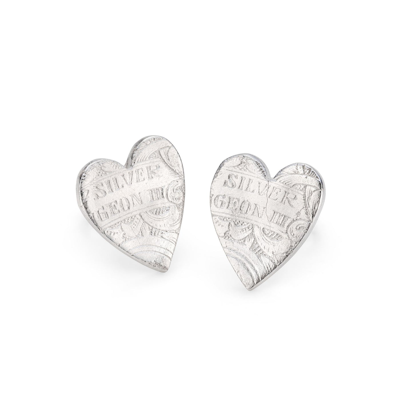 Load image into Gallery viewer, Country Girl heart studs - medium
