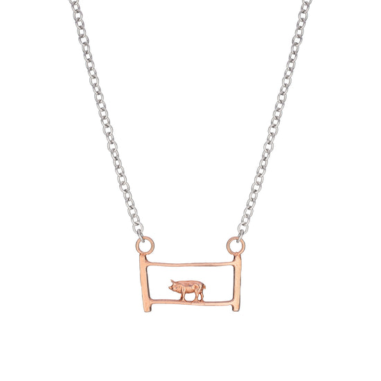 Load image into Gallery viewer, Farmyard Gate necklace
